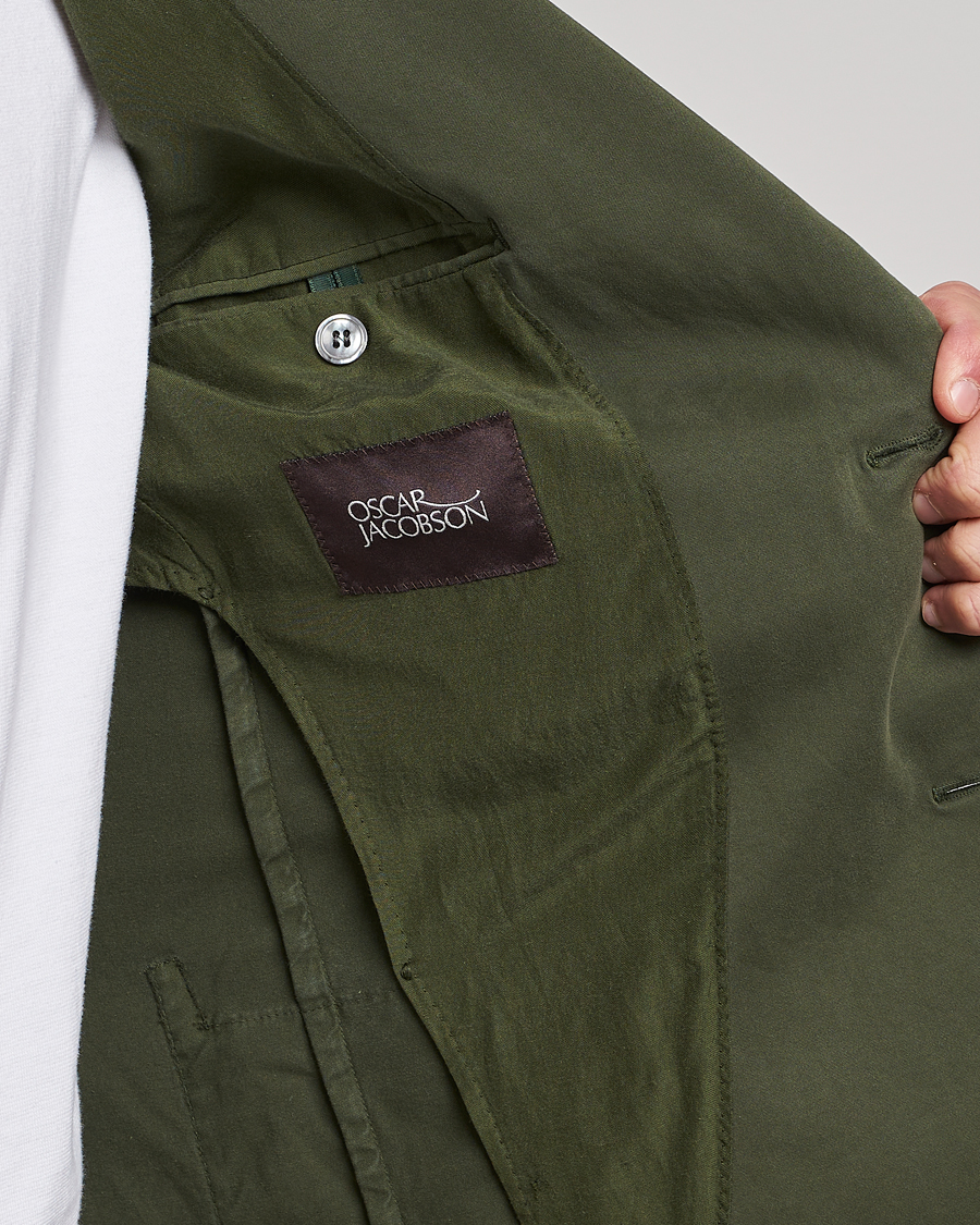 Mies | Pikkutakit | Oscar Jacobson | Egel Cotton Blazer Green