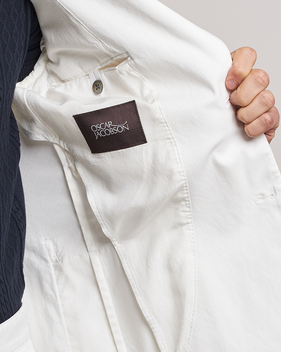 Mies | Pikkutakit | Oscar Jacobson | Egel Cotton Blazer White