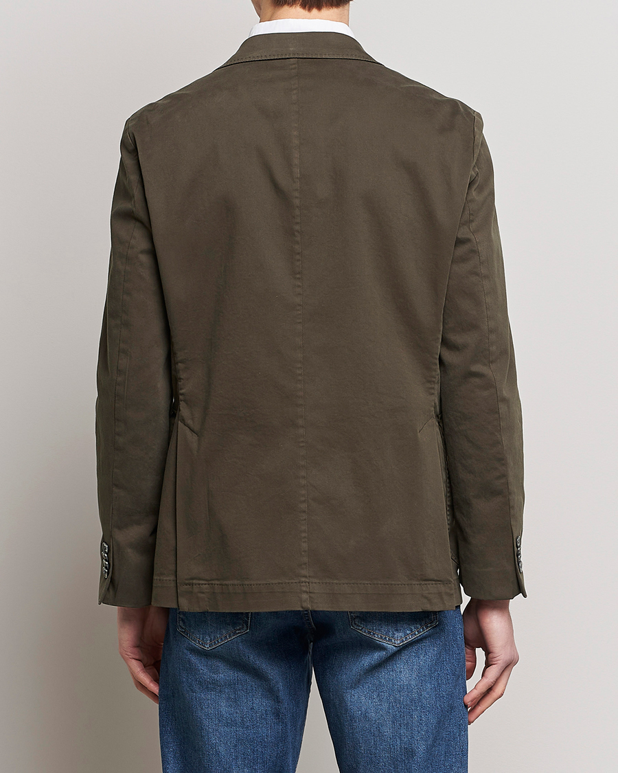Mies | Pikkutakit | Oscar Jacobson | Friso Cotton Safari Blazer Dark Green
