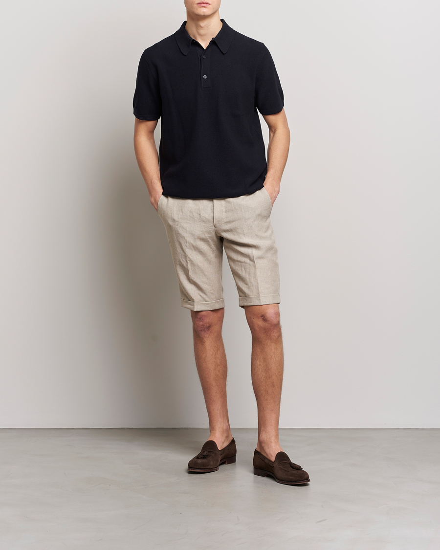 Mies | Shortsit | Oscar Jacobson | Declan Linen Shorts Beige