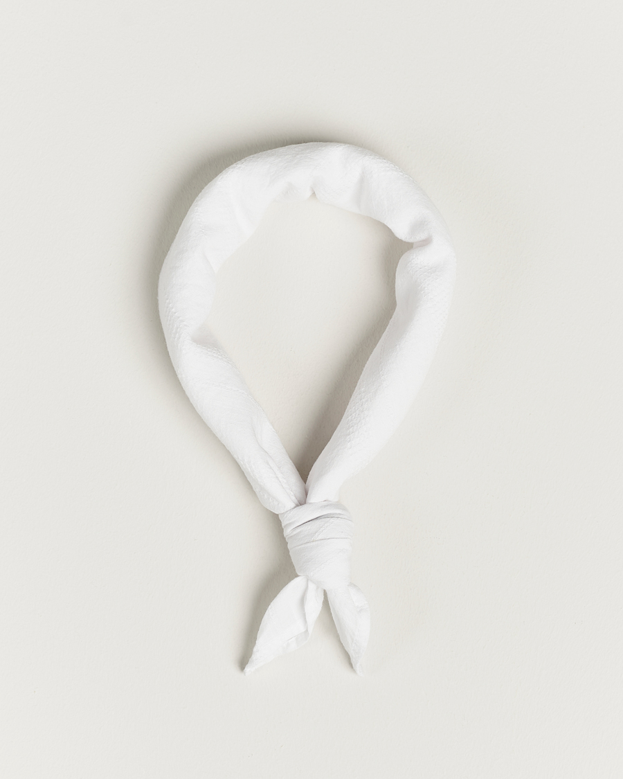 Mies | Oscar Jacobson Cotton Structure Bandana White | Oscar Jacobson | Cotton Structure Bandana White