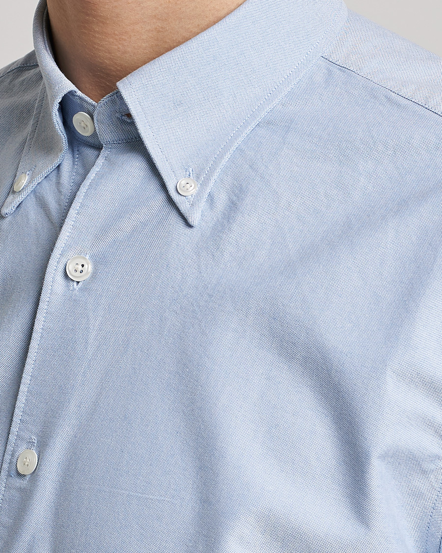 Mies | Kauluspaidat | Oscar Jacobson | Regular Fit Button Down Oxford Shirt Light Blue