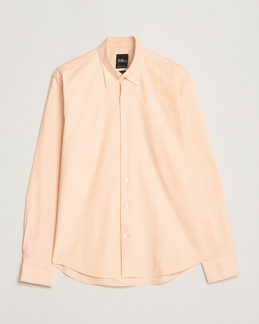 Mies | Kauluspaidat | Oscar Jacobson | Regular Fit Button Down Oxford Shirt Orange