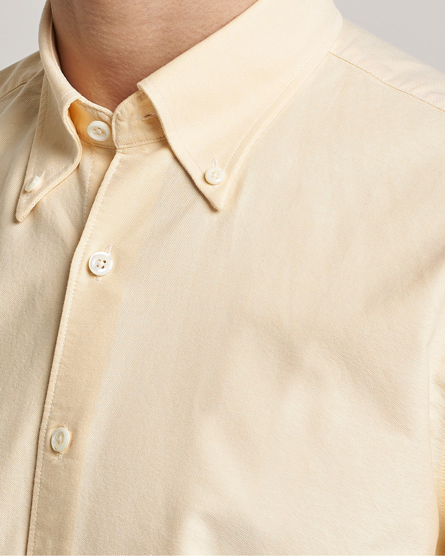 Mies | Kauluspaidat | Oscar Jacobson | Regular Fit Button Down Oxford Shirt Yellow