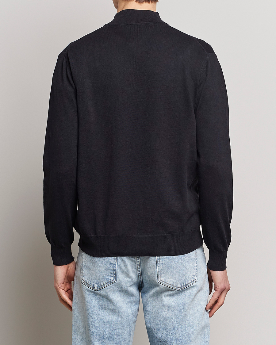 Mies | Puserot | Oscar Jacobson | Pat Cotton Half Zip Navy