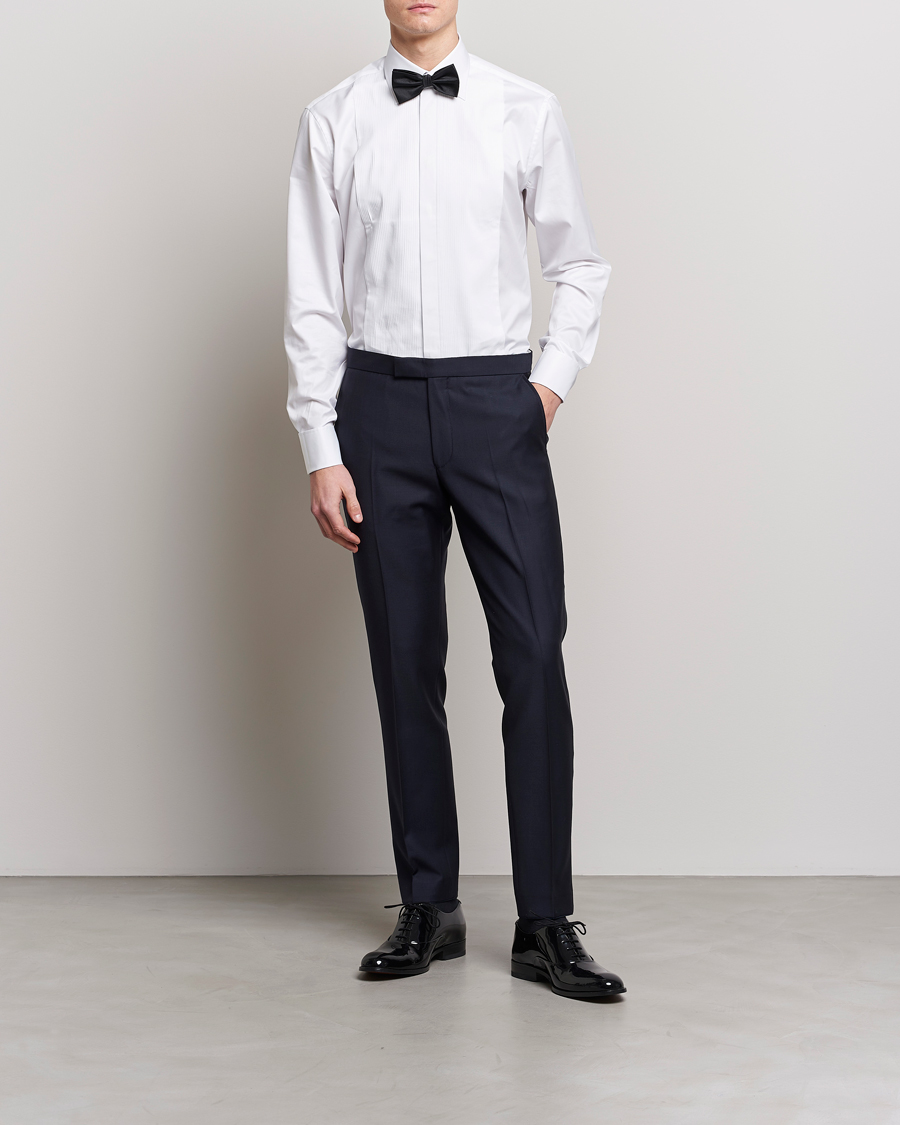 Mies | Housut | Oscar Jacobson | Denz Tuxedo Trousers Navy