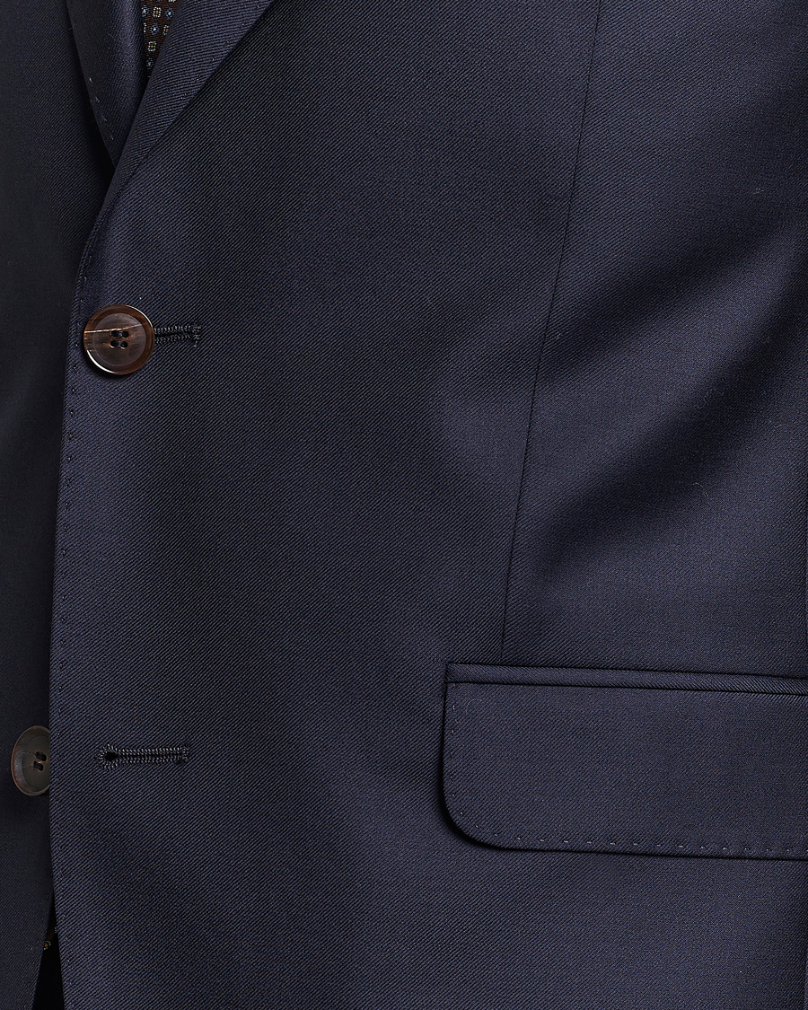 Mies | Puvut | Oscar Jacobson | Ego Loro Piana Zelander Merino Wool Suit Navy