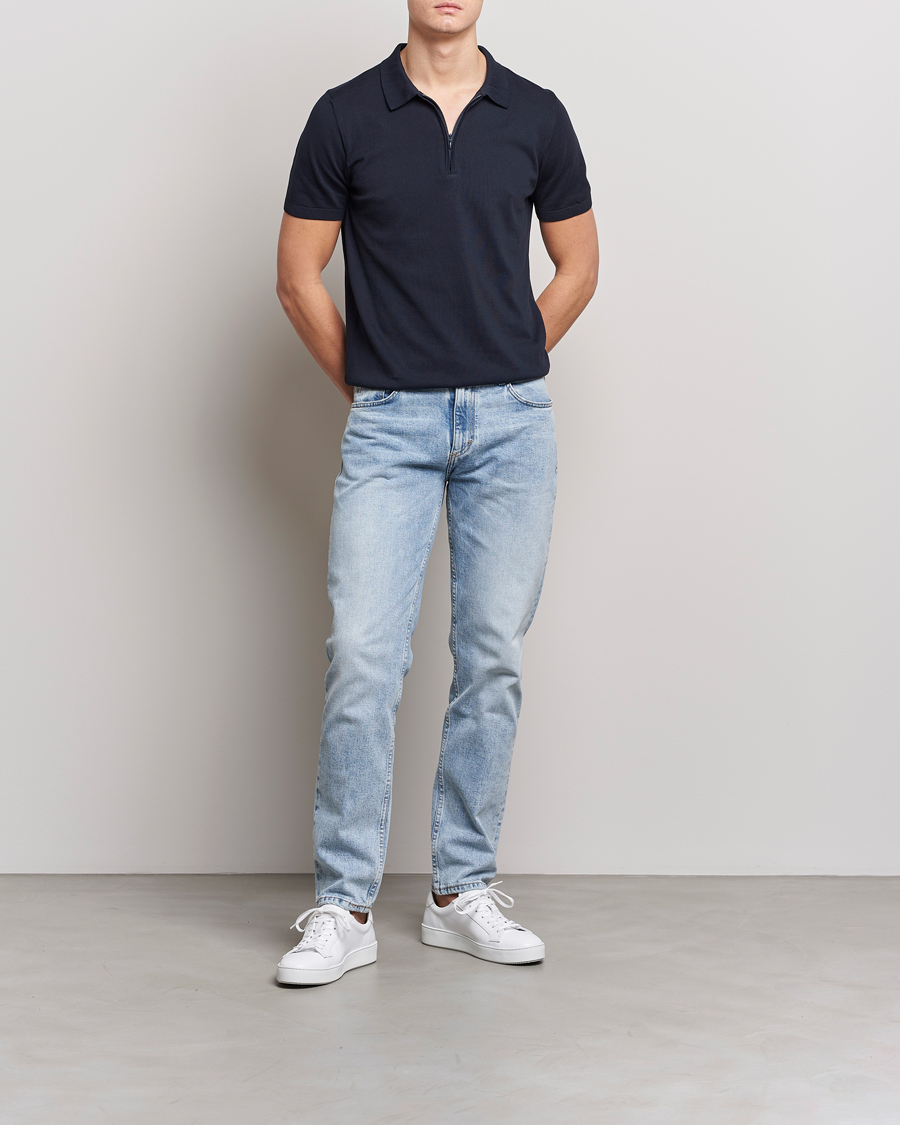 Mies | Farkut | Oscar Jacobson | Albert Cotton Stretch Jeans Light Wash