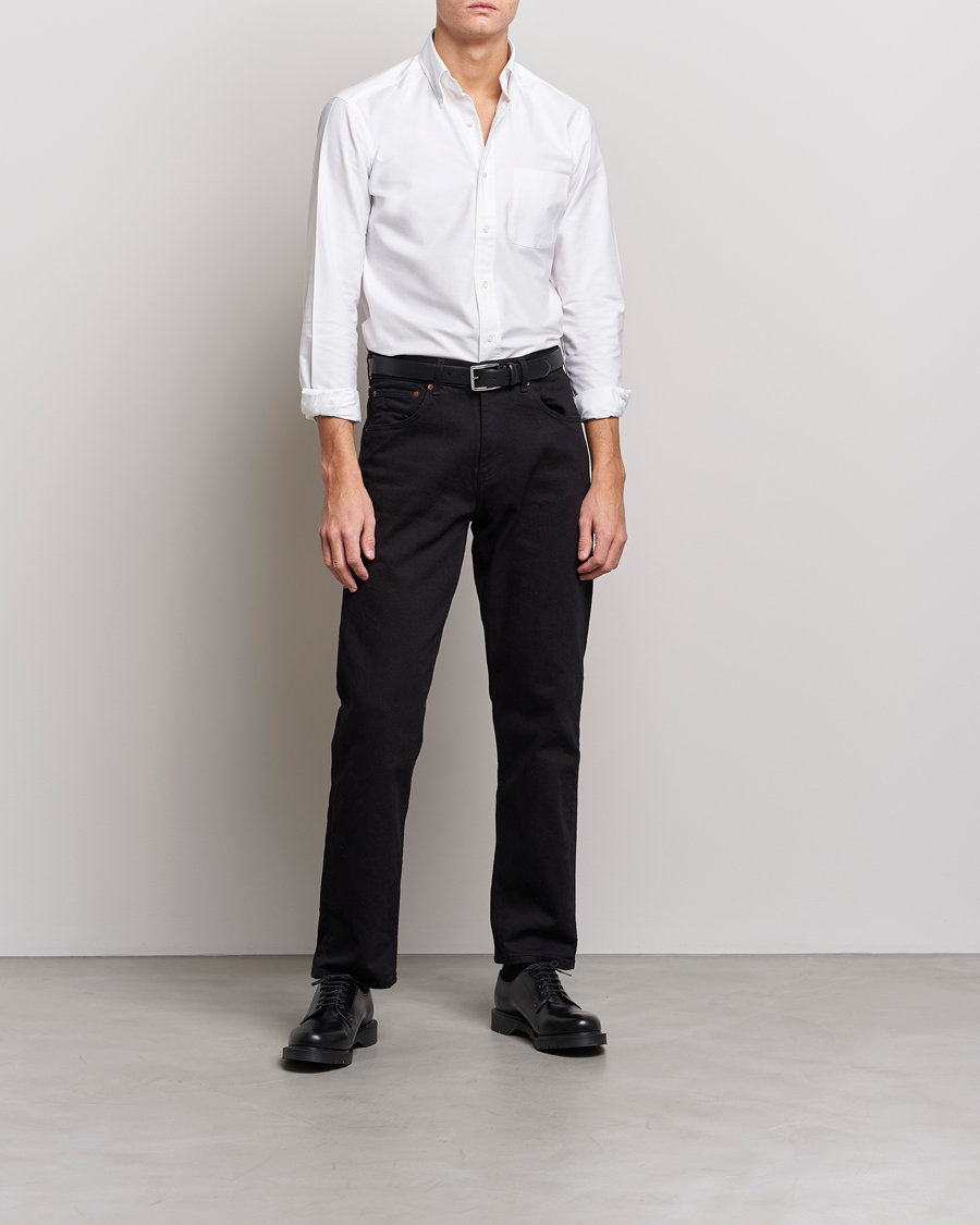 Mies | Oxford-paidat | Kamakura Shirts | Slim Fit Oxford BD Shirt White