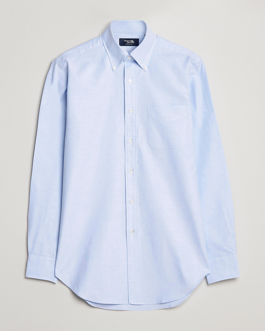 Mies |  | Kamakura Shirts | Slim Fit Oxford BD Shirt Light Blue