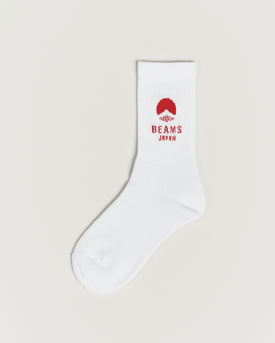 Mies | Beams Japan | Beams Japan | Logo Socks White/Red