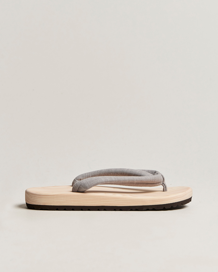 Mies | Beams Japan Wooden Geta Sandals Light Grey | Beams Japan | Wooden Geta Sandals Light Grey