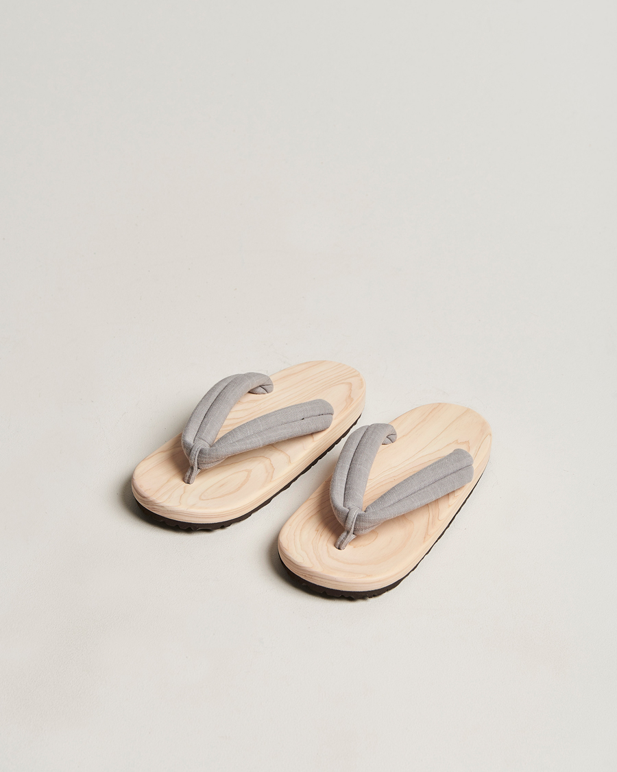Mies | Beams Japan Wooden Geta Sandals Light Grey | Beams Japan | Wooden Geta Sandals Light Grey