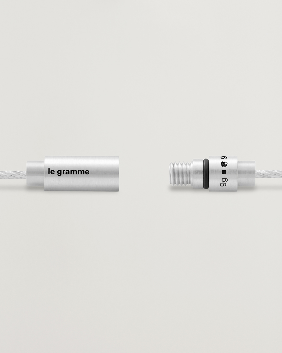 Mies | LE GRAMME | LE GRAMME | Triptych Cable Bracelet Brushed Sterling Silver 9g