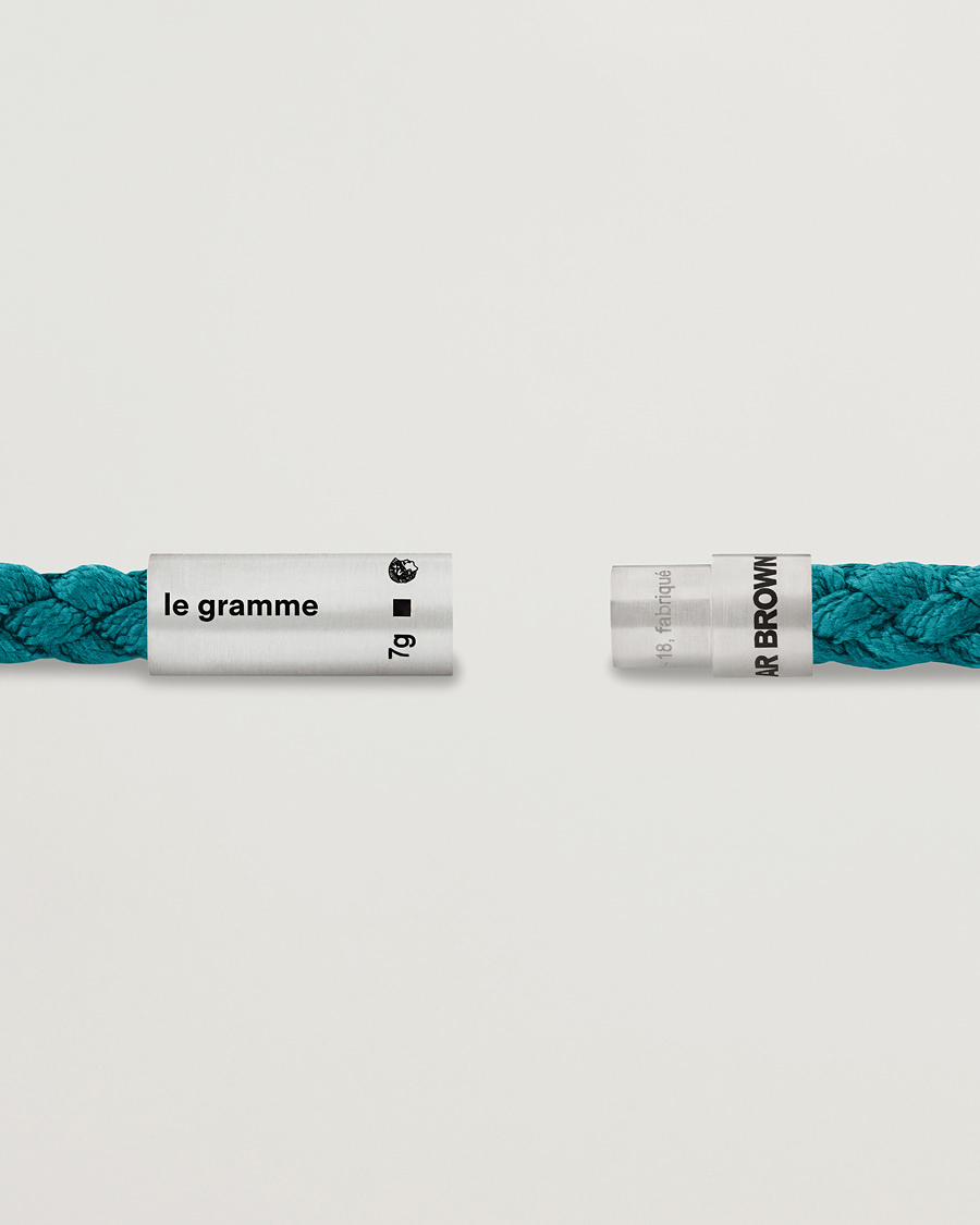 Mies | LE GRAMME x Orlebar Brown Nato Bracelet Navy/Teal | LE GRAMME | x Orlebar Brown Nato Bracelet Navy/Teal