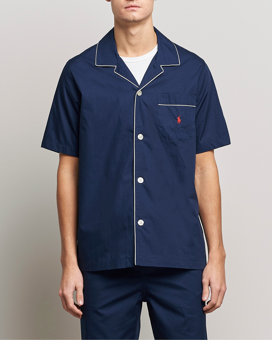 Mies | Yöpuvut ja kylpytakit | Polo Ralph Lauren | Cotton Short Pyajama Set Solid Navy