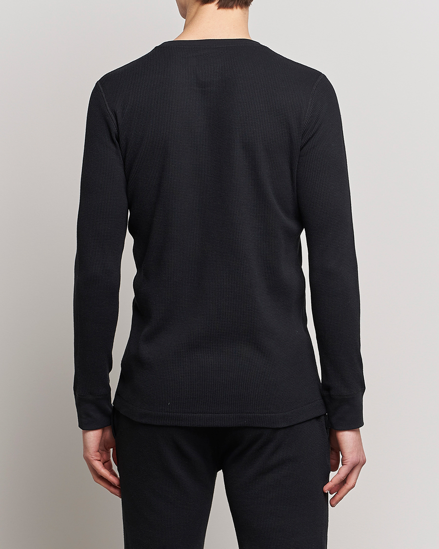 Mies | T-paidat | Polo Ralph Lauren | Waffle Long Sleeve Crew Neck Black