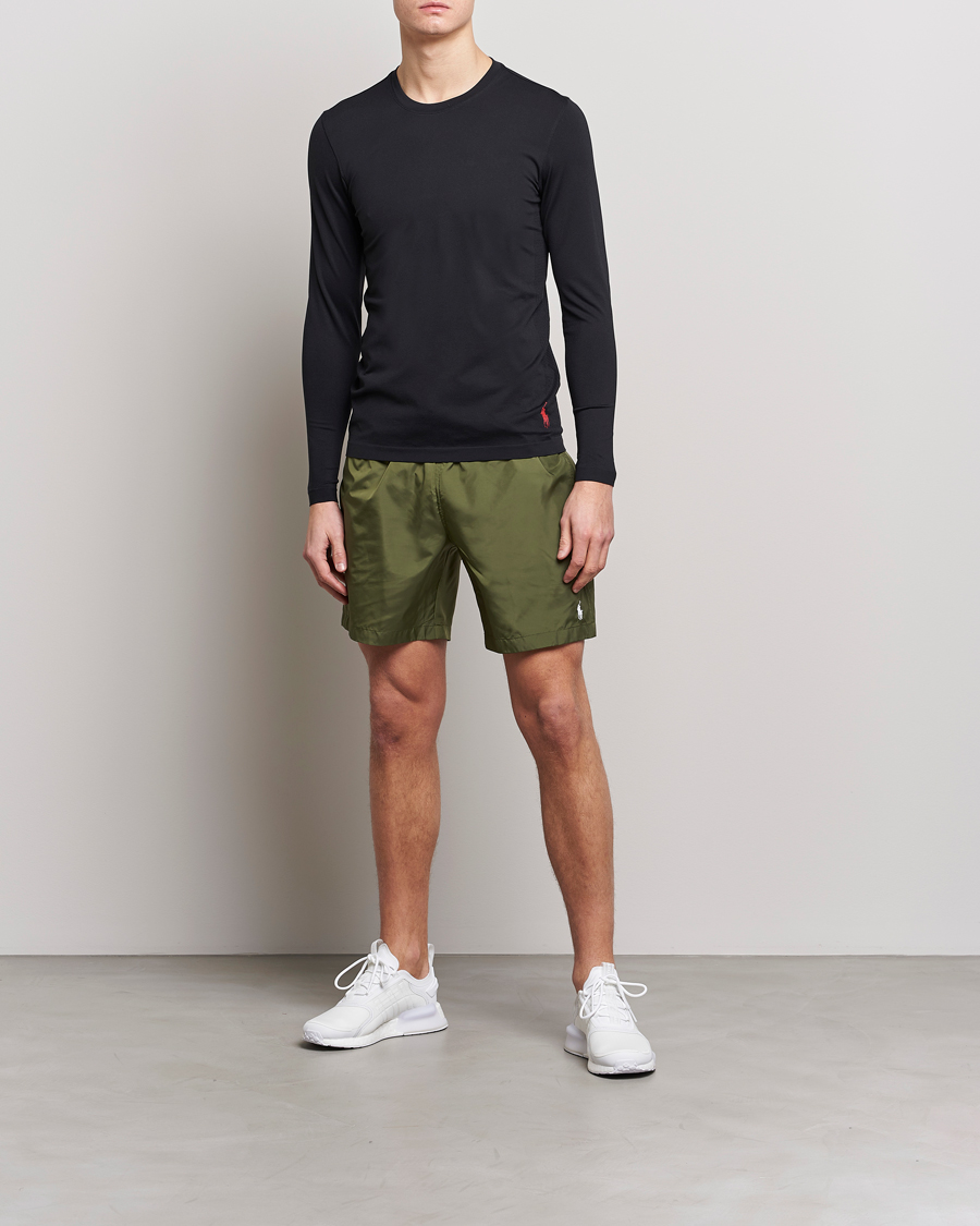 Mies | T-paidat | Polo Ralph Lauren | Performance Seamless Long Sleeve Tee Polo Black