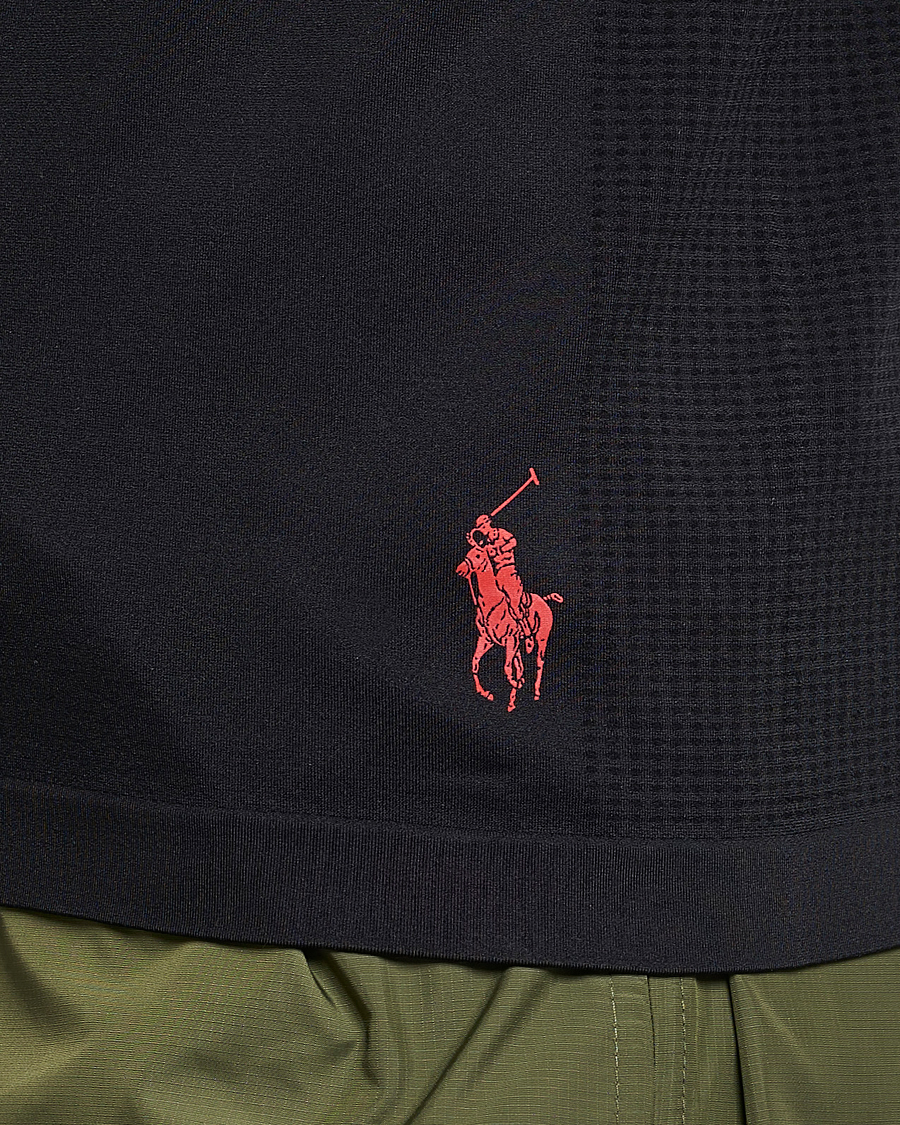 Mies | T-paidat | Polo Ralph Lauren | Performance Seamless Long Sleeve Tee Polo Black
