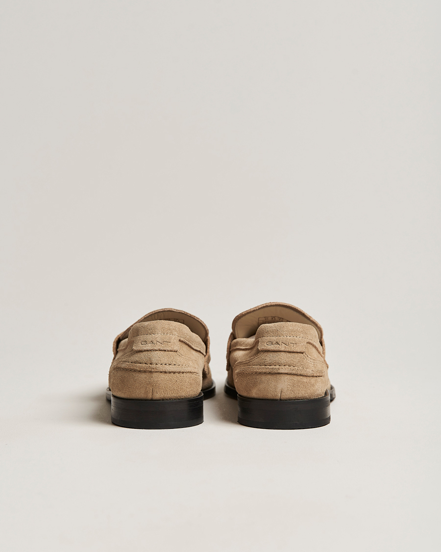Mies | Loaferit | GANT | Louon Suede Loafer Light Beige