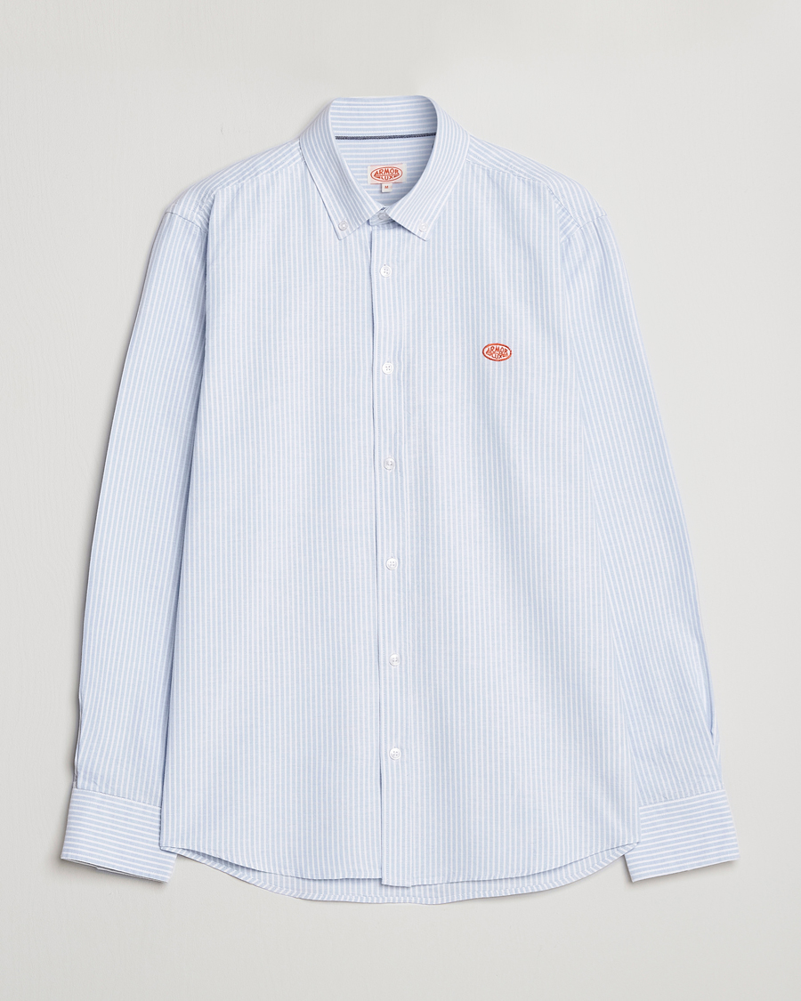 Mies | Kauluspaidat | Armor-lux | Chemise Oxford Shirt Blue/Milk