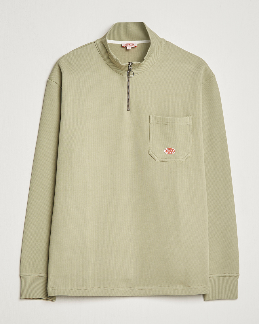 Mies | Puserot | Armor-lux | Camionneur Cotton Half Zip Sweater Argile