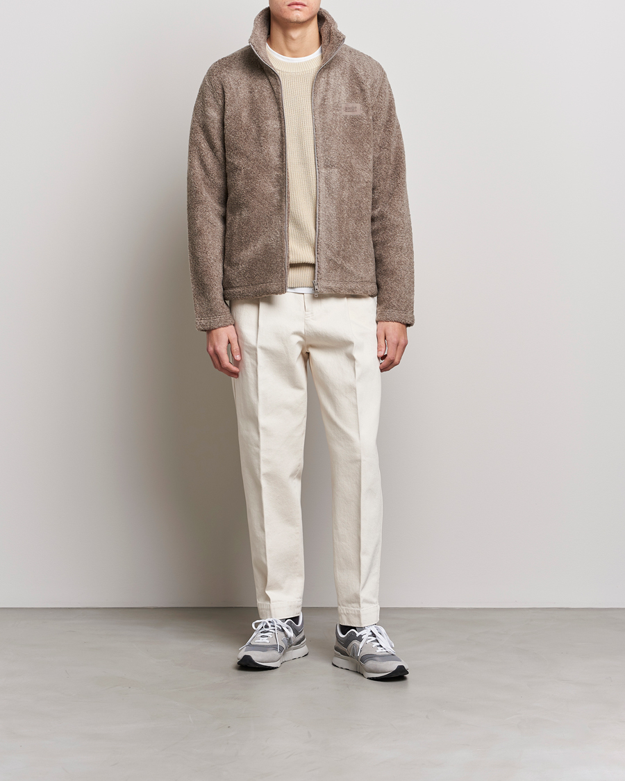 Mies | Puserot | NN07 | Nil Pile Full Zip Jacket Iron