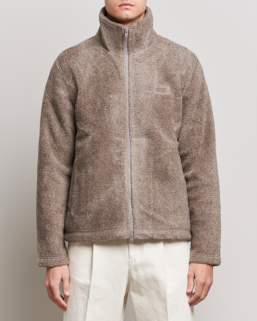 Mies | Puserot | NN07 | Nil Pile Full Zip Jacket Iron