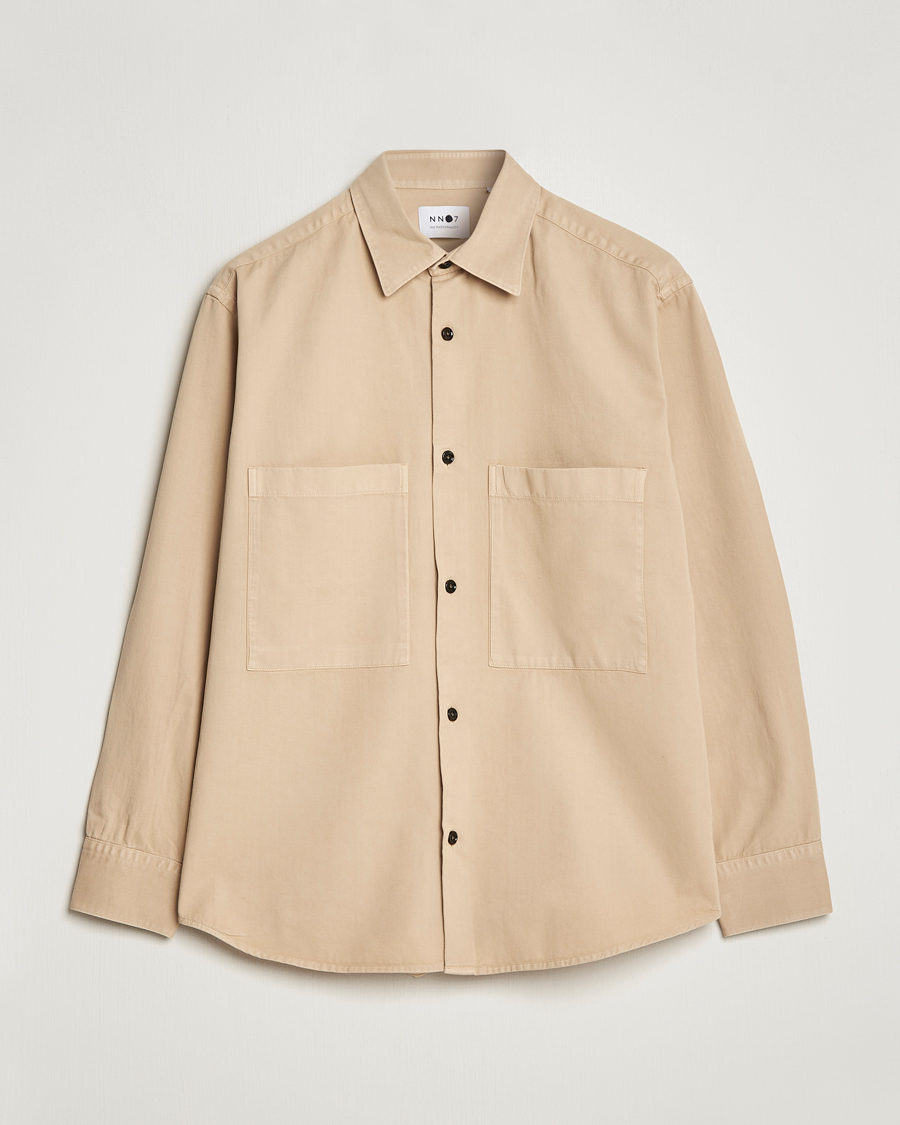 Mies | Kauluspaidat | NN07 | Freddy Pocket Overshirt Light Khaki
