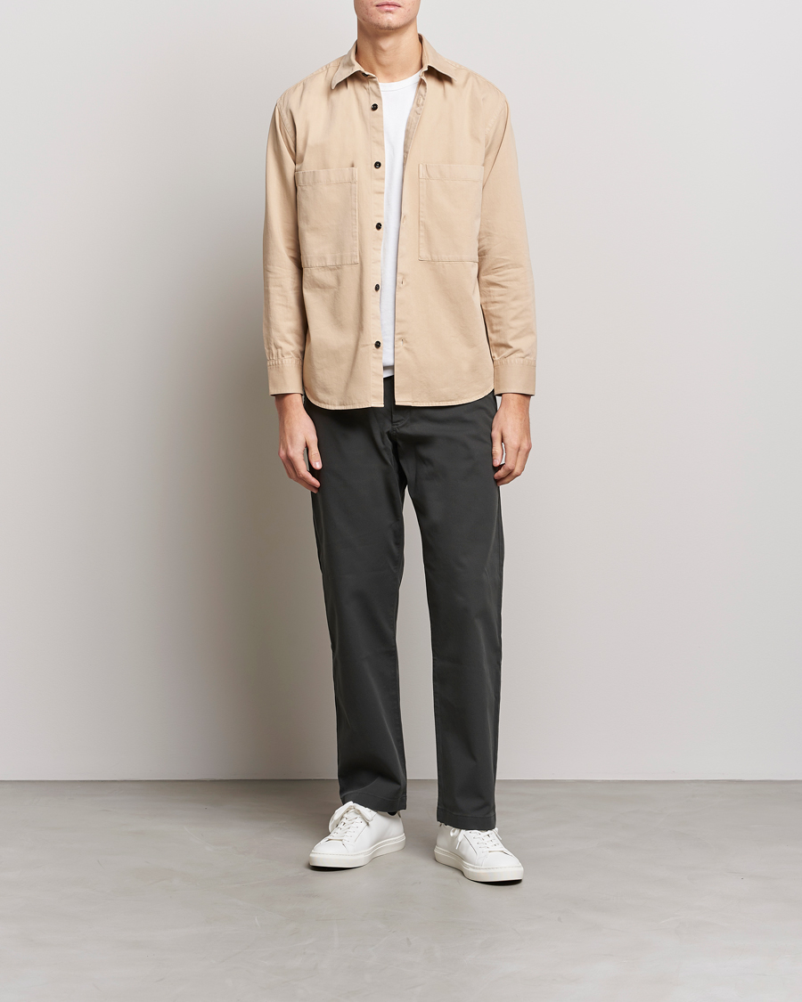 Mies | Kauluspaidat | NN07 | Freddy Pocket Overshirt Light Khaki