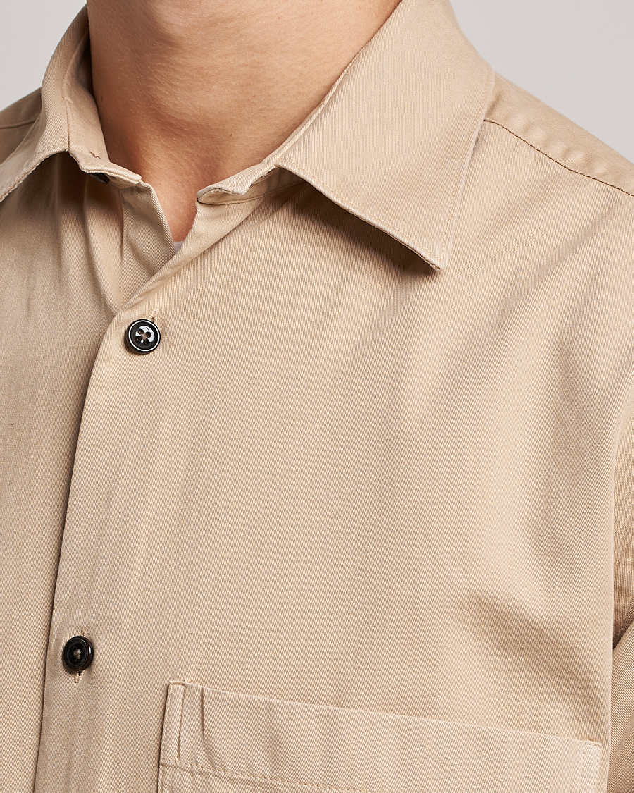 Mies | Kauluspaidat | NN07 | Freddy Pocket Overshirt Light Khaki