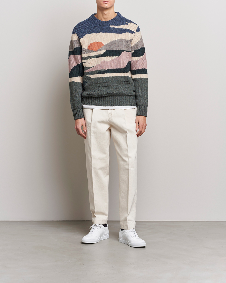 Mies | Uutuudet | NN07 | Jason Sunset Knitted Sweater Multi