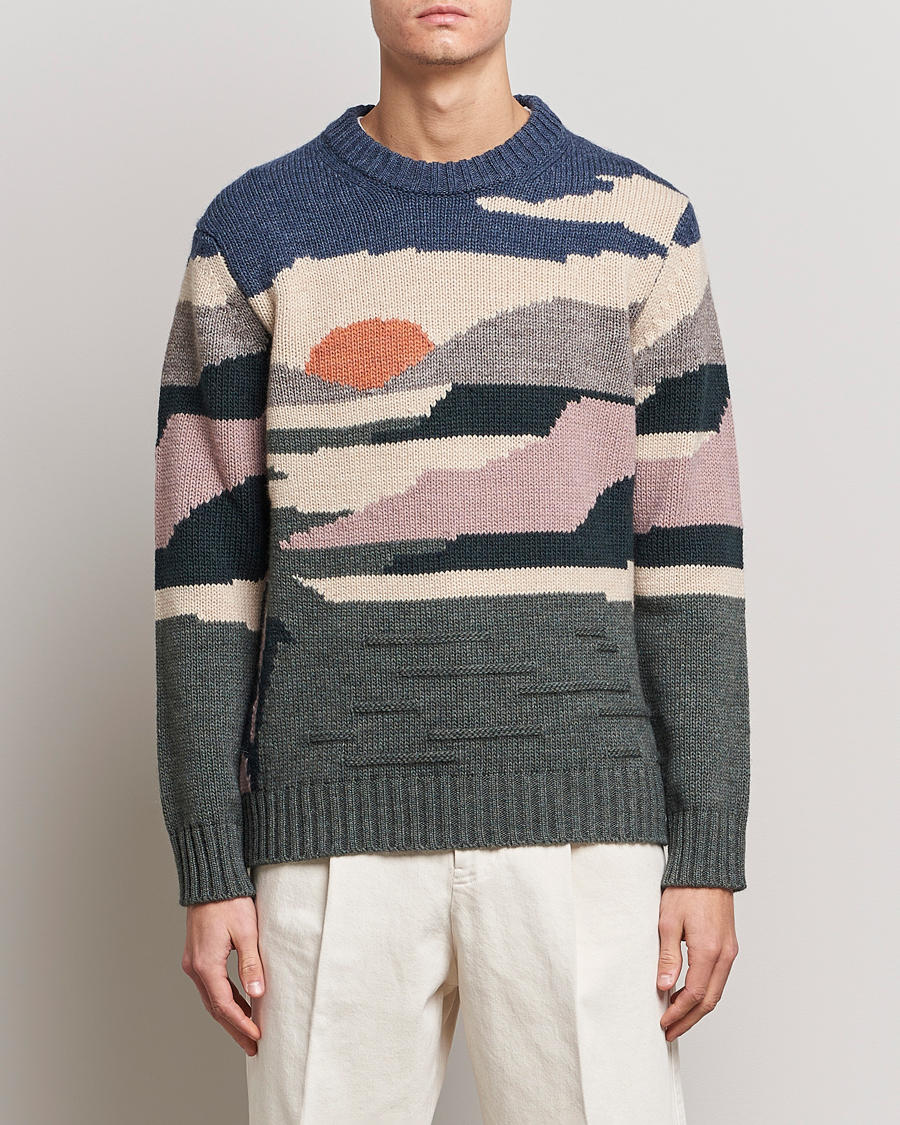 Mies | Jouluneuleet | NN07 | Jason Sunset Knitted Sweater Multi