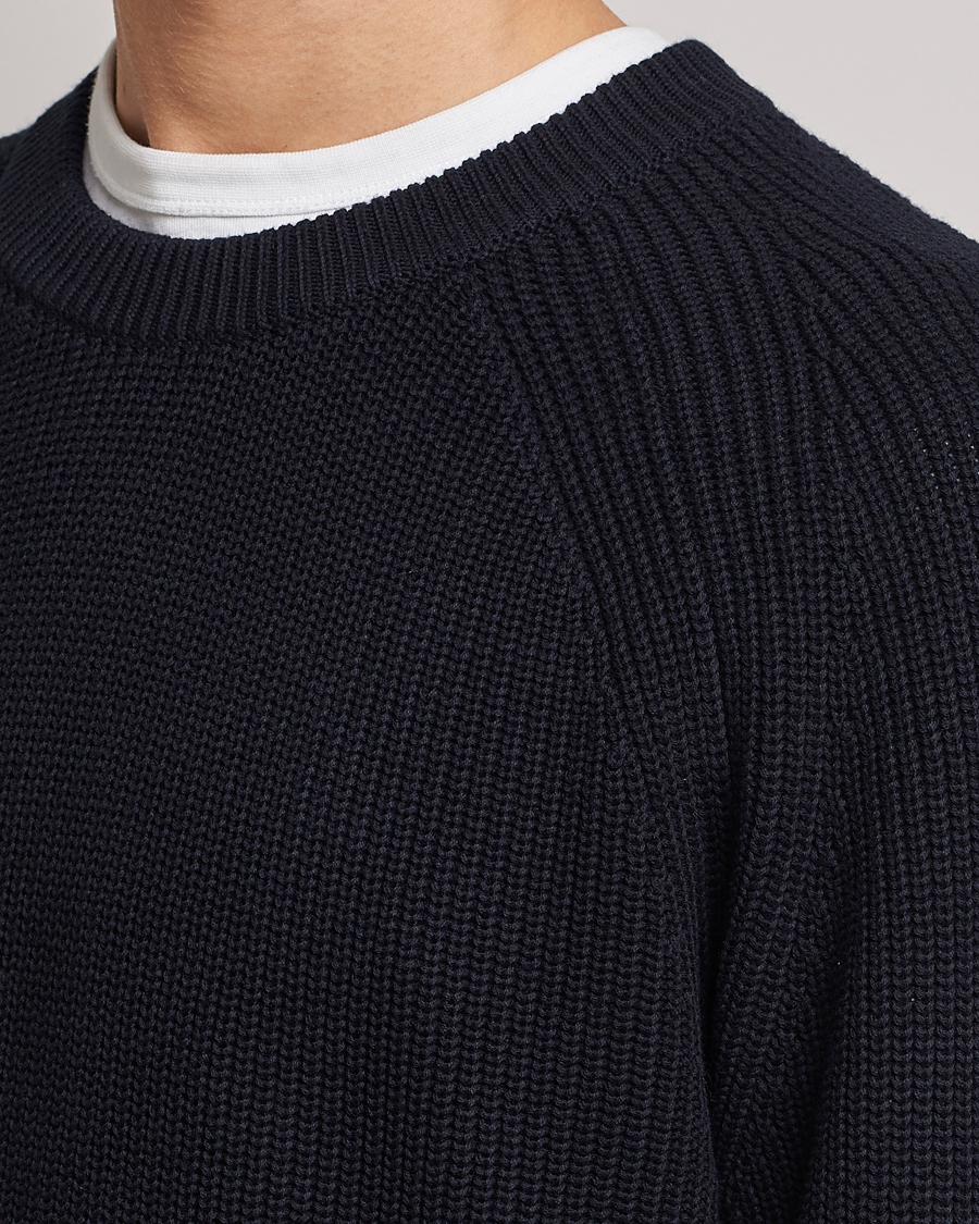 Mies | Puserot | NN07 | Jacobo Organic Cotton Knitted Sweater Navy