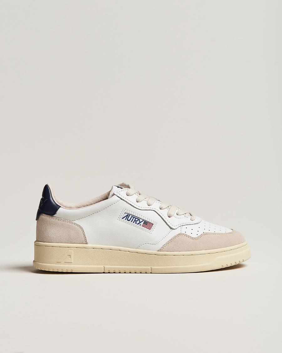 Mies | Tennarit | Autry | Medalist Low Leather/Suede Sneaker White/Blue