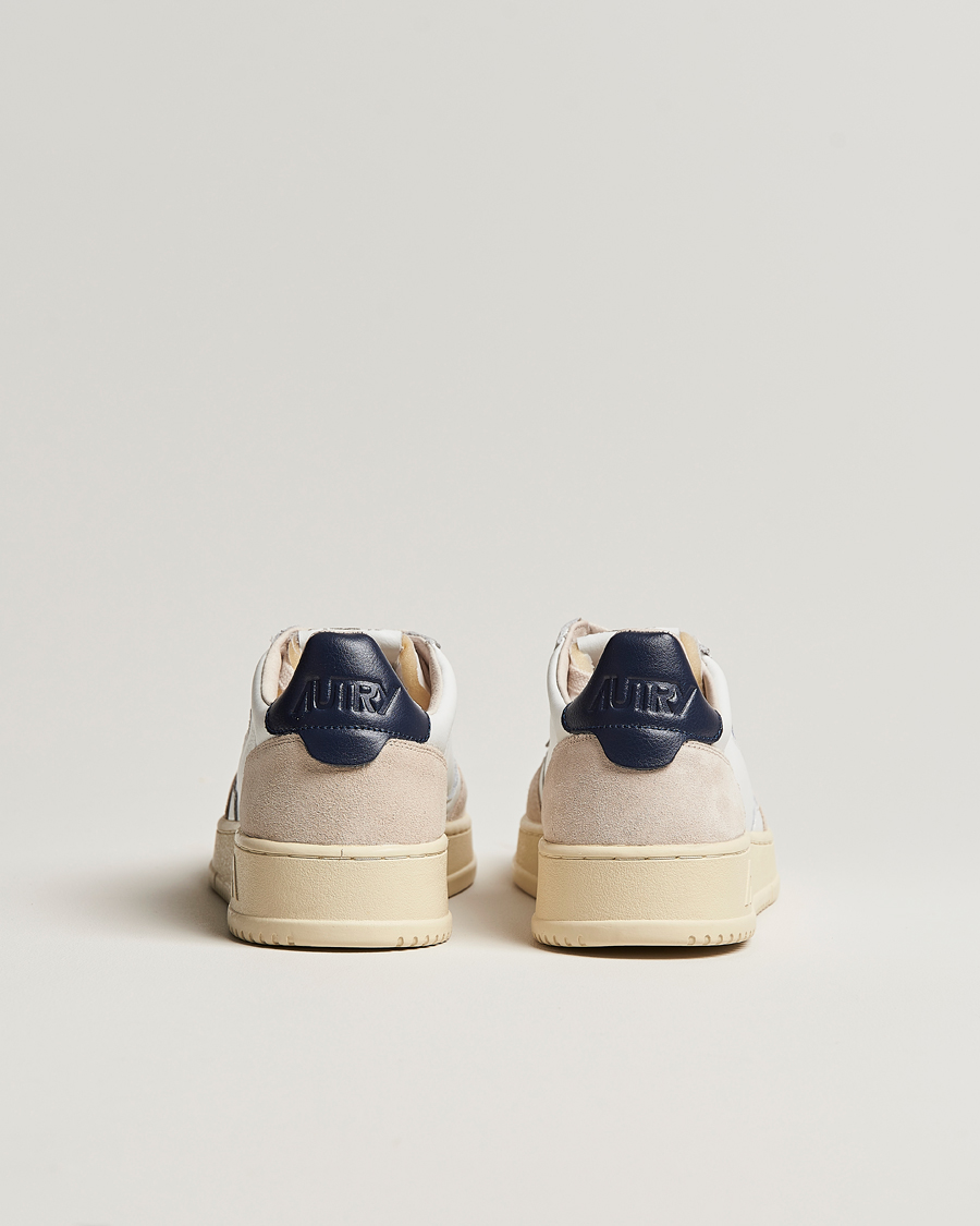 Mies | Tennarit | Autry | Medalist Low Leather/Suede Sneaker White/Blue