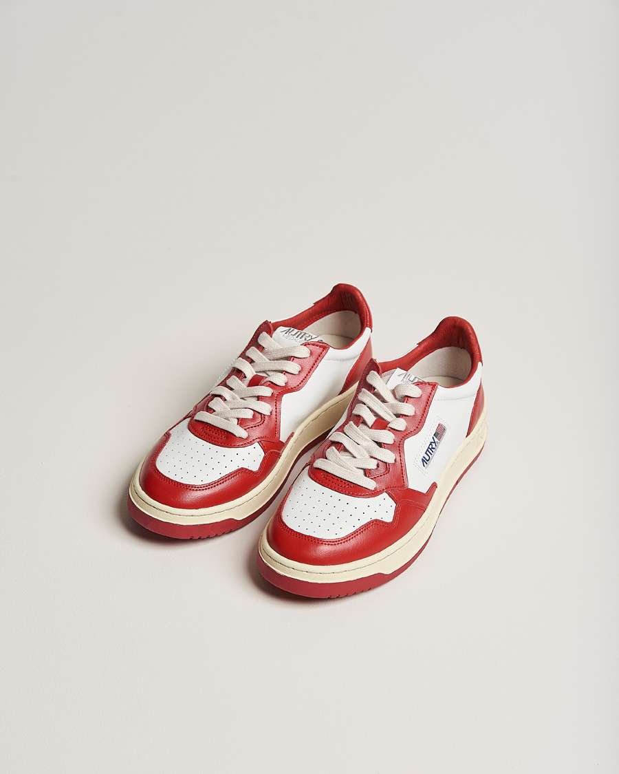 Mies | Tennarit | Autry | Medalist Low Bicolor Leather Sneaker Red
