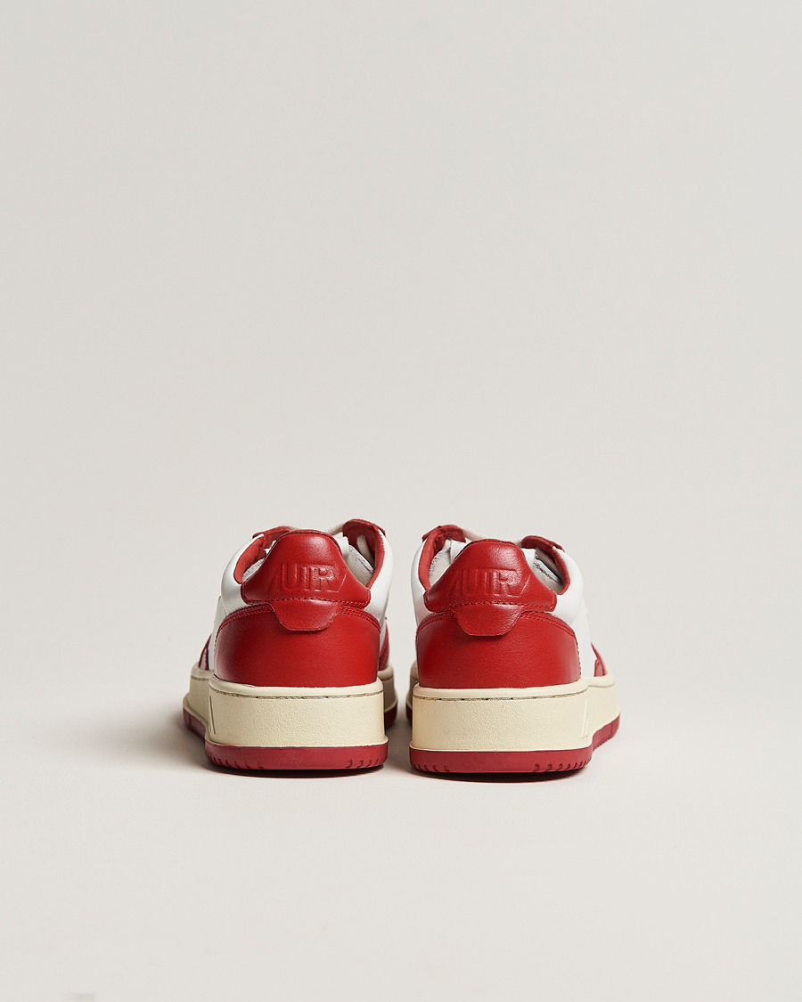Mies | Autry Medalist Low Bicolor Leather Sneaker Red | Autry | Medalist Low Bicolor Leather Sneaker Red