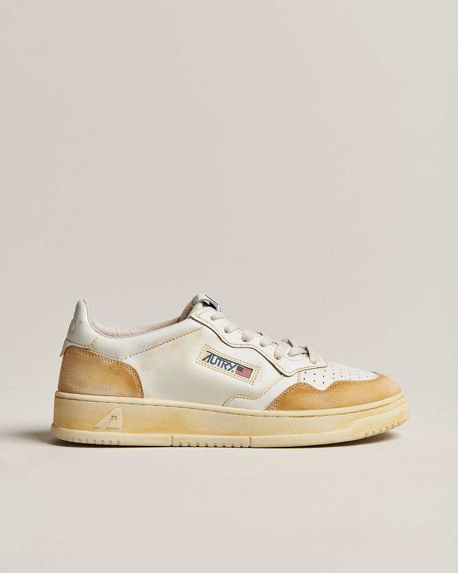 Mies | Autry Super Vintage Low Leather/Suede Sneaker Leat White | Autry | Super Vintage Low Leather/Suede Sneaker Leat White