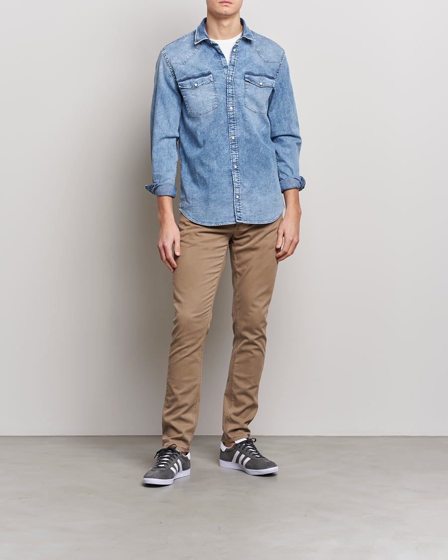 Mies | Housut | Dondup | George Gabardine 5-Pocket Khaki