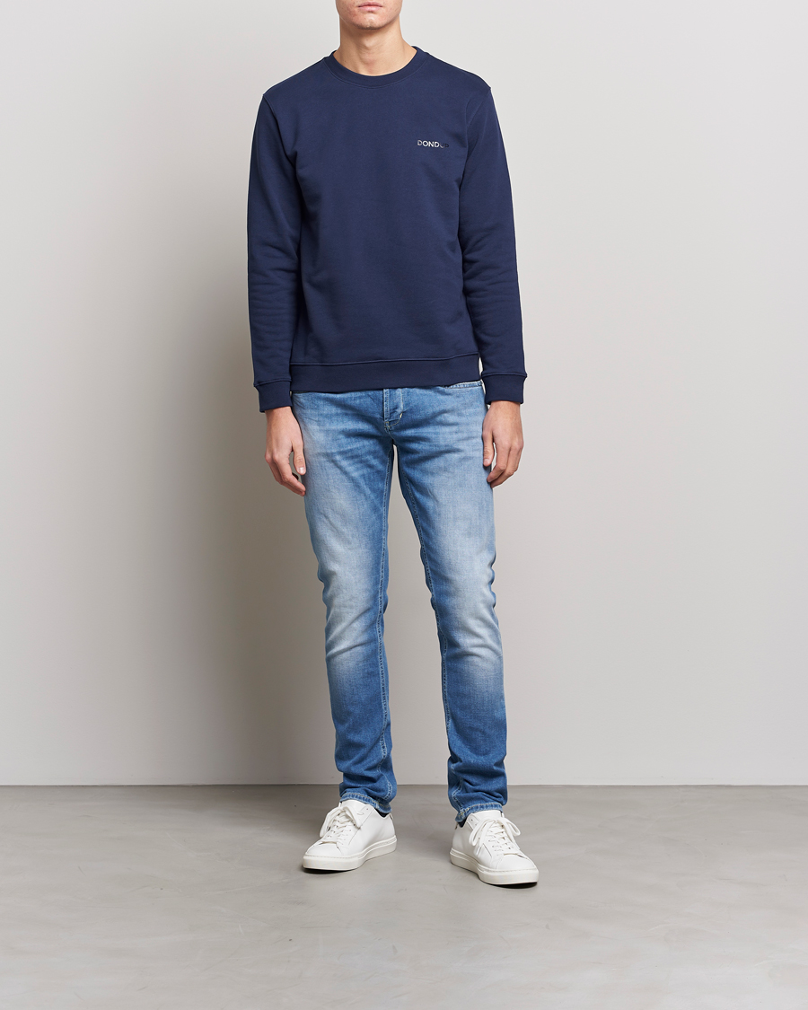 Mies | Puserot | Dondup | Logo Sweatshirt Navy