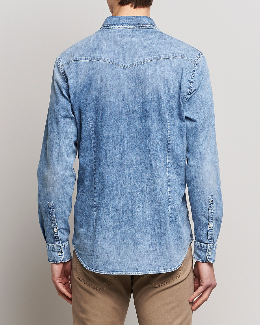 Mies | Kauluspaidat | Dondup | Denim Shirt Light Blue
