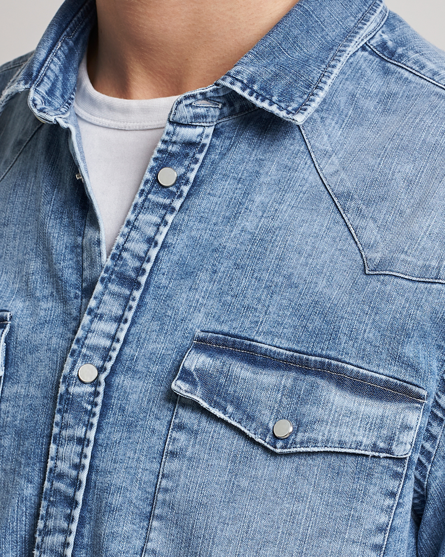 Mies | Kauluspaidat | Dondup | Denim Shirt Light Blue