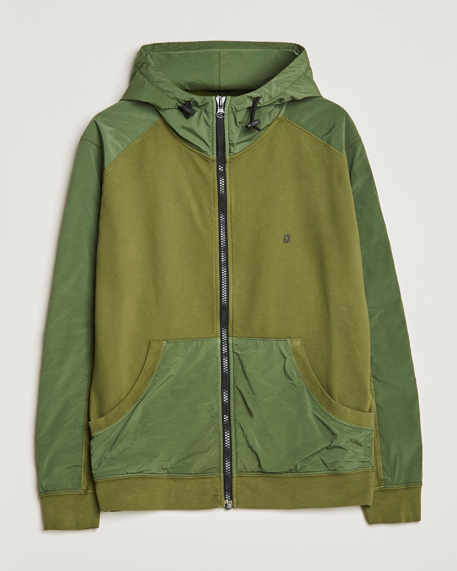 Mies | Puserot | Dondup | Full Zip Hoodie Jacket Olive