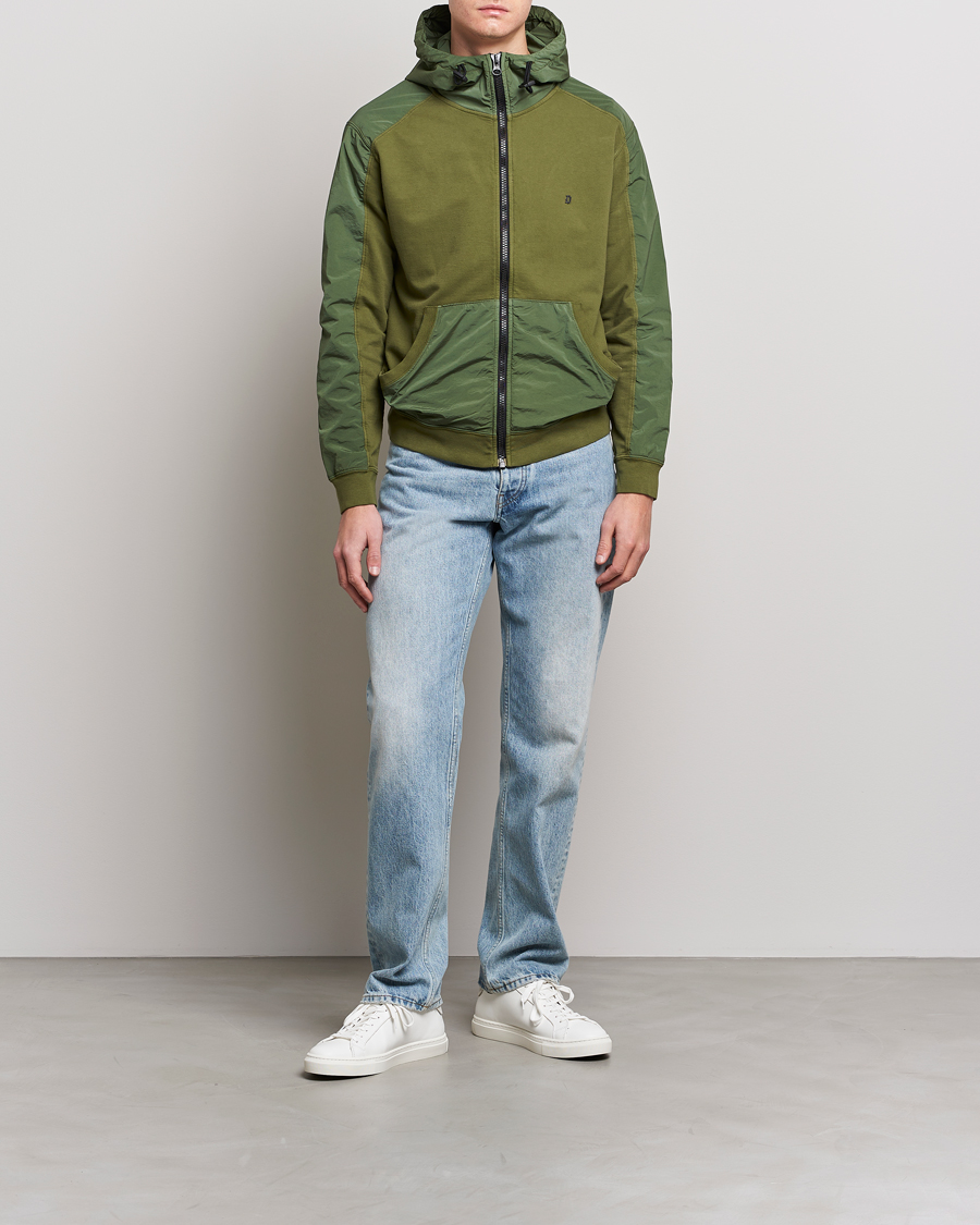 Mies | Puserot | Dondup | Full Zip Hoodie Jacket Olive