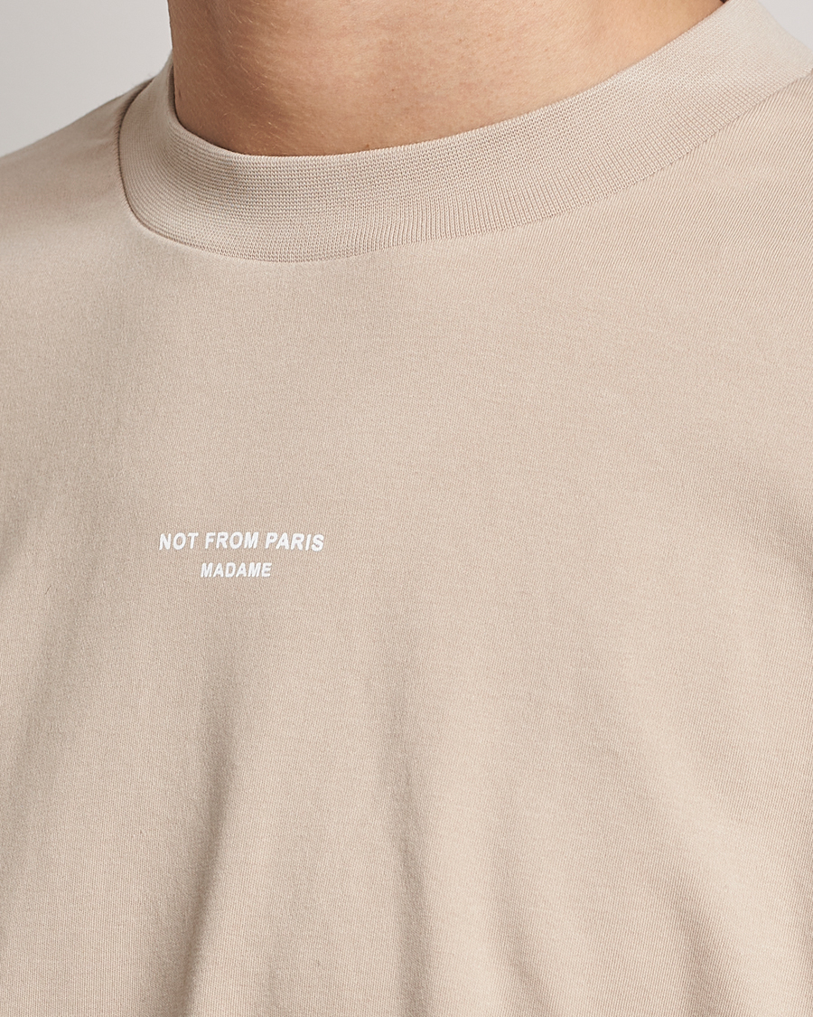Mies | T-paidat | Drôle de Monsieur | Classic NFPM T-Shirt Beige