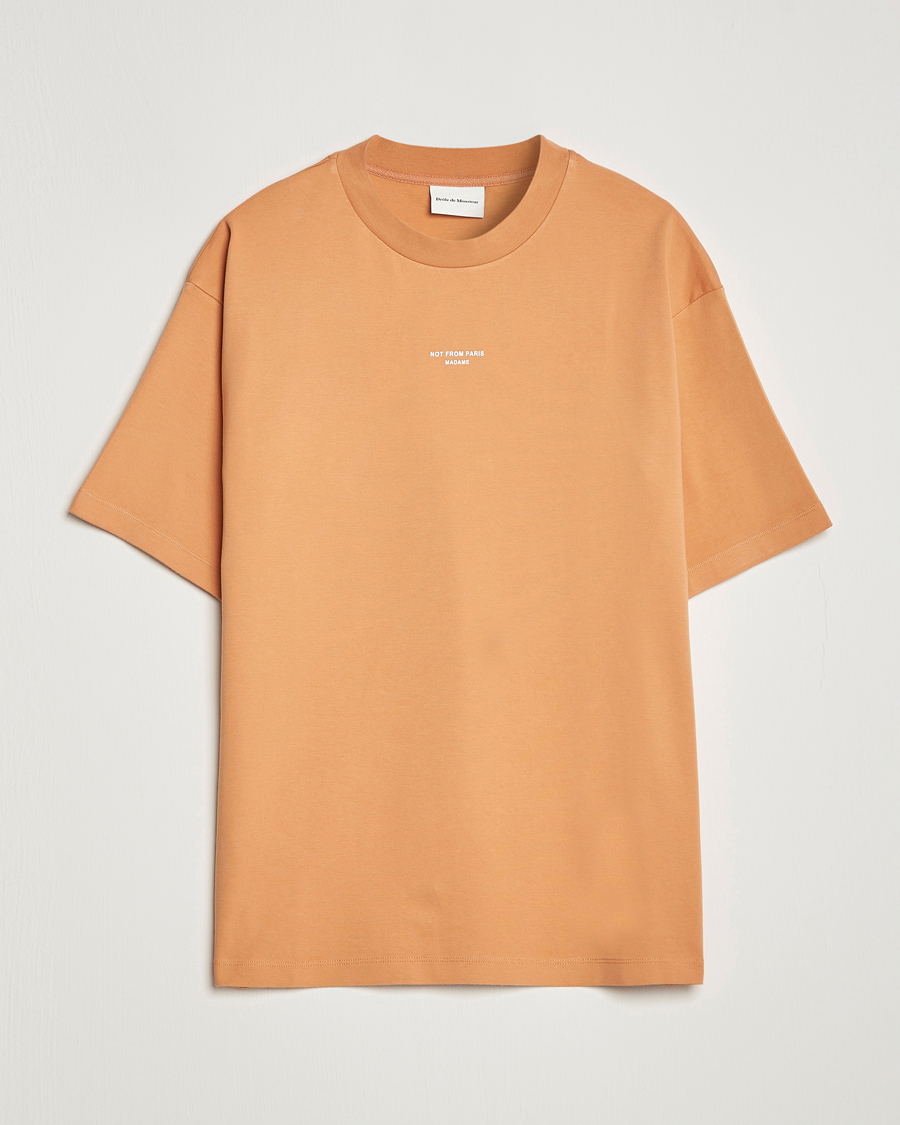 Mies | T-paidat | Drôle de Monsieur | Classic NFPM T-Shirt Peach