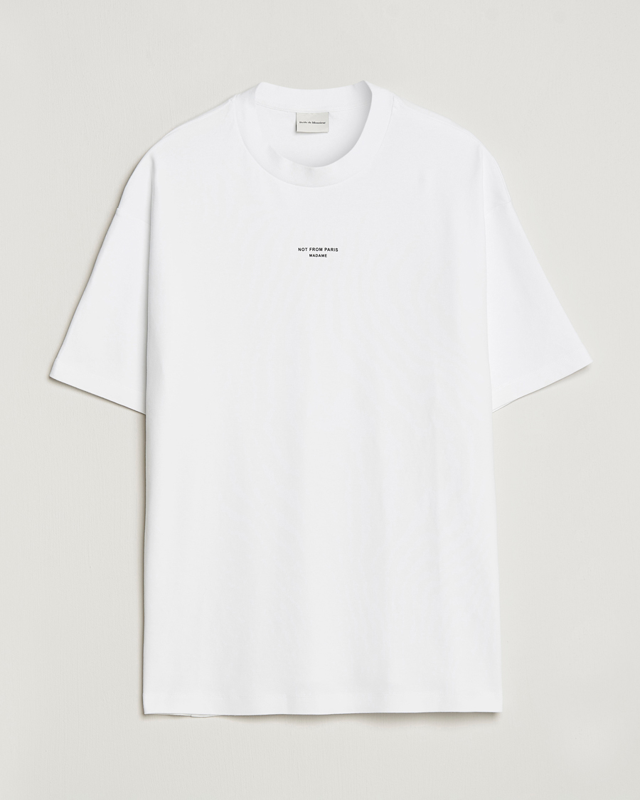 Mies | T-paidat | Drôle de Monsieur | Classic NFPM T-Shirt White