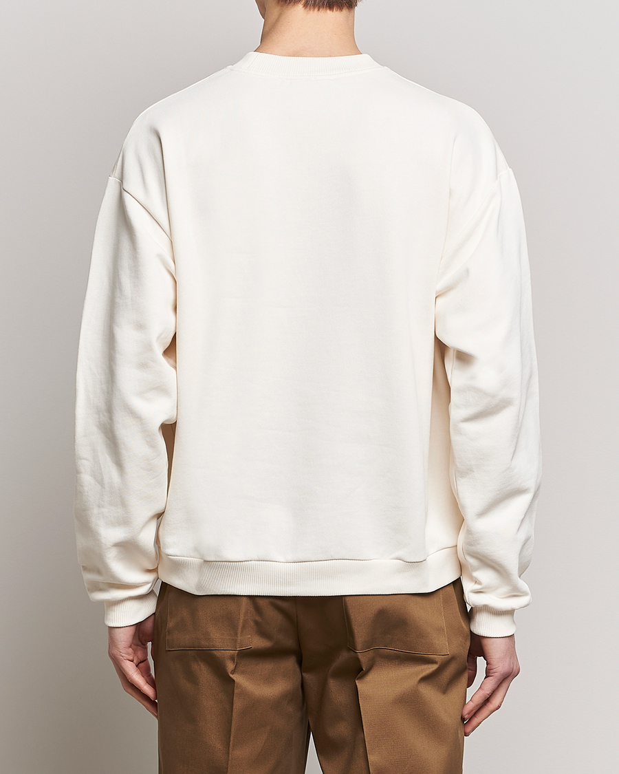 Mies | Puserot | Drôle de Monsieur | Oranger Print Sweatshirt Off White