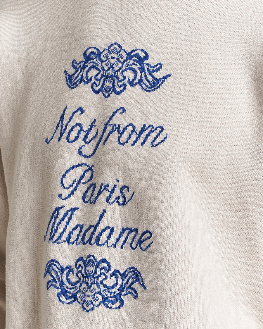 Mies | Puserot | Drôle de Monsieur | Ornaments Jacquard Sweater Beige